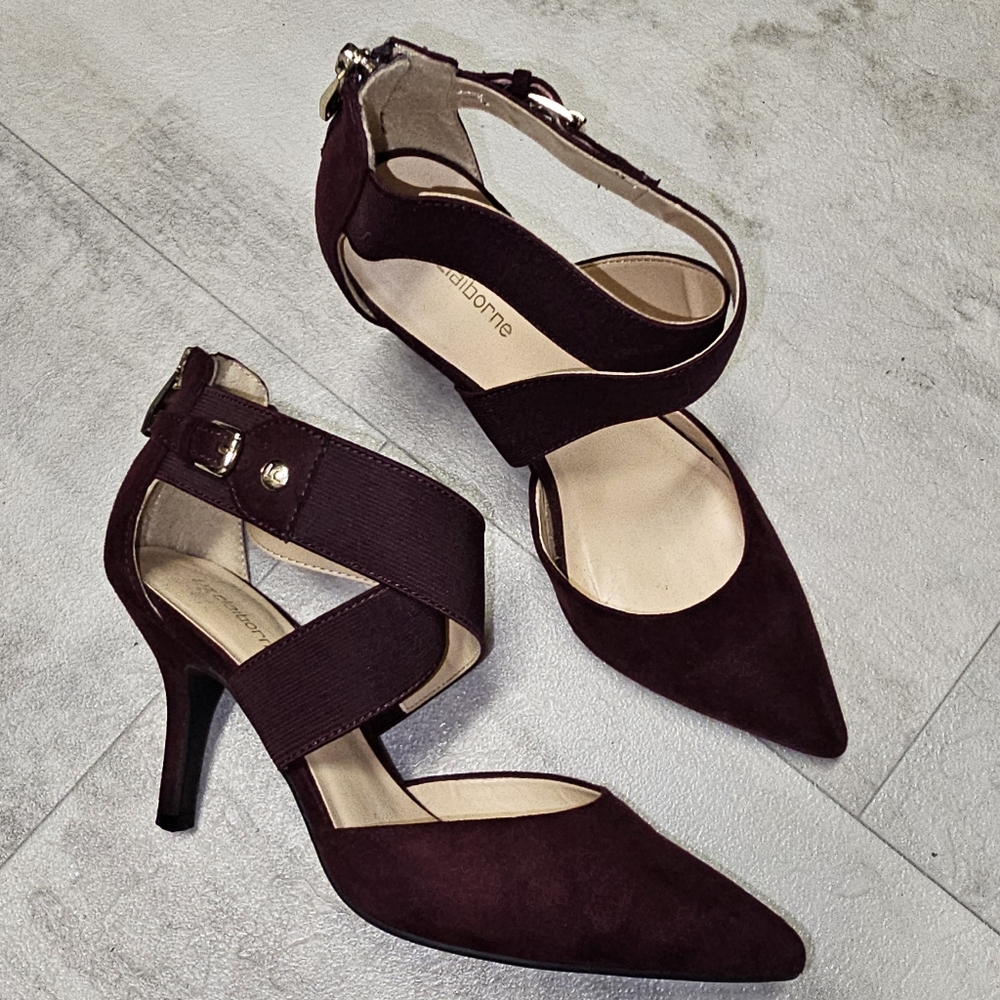 Liz Claiborne Burgundy Heels